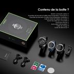 Watch Pro X montre connectée AMOLED 1.43'' IP68 avec 2 boîtiers et bracelets remplaçables