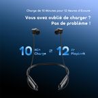 Necklace 5 Écouteurs avec réduction de bruit de 30 dB et vibration lors des appels