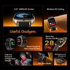 Watch 5 Lite 2.01" HD IP68 Smart Watch FreeFire