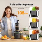 EasyJuice Extracteur de jus lent de 108 mm de diamètre
