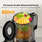 EasyJuice Extracteur de jus lent de 108 mm de diamètre