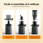 EasyJuice Extracteur de jus lent de 108 mm de diamètre