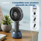 SmartHandheldfan 2 Ventilateur de table avec base lumineuse