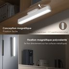 GlowMagnetic Lot de 2 lampes magnétiques 5 W 300 lumens