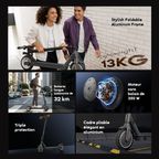 E-Scooter Moteur 350 W, autonomie 32 km Scooter électrique