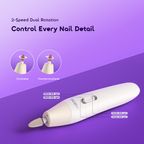Tipsy 6 Nail Drills  2-Speed Dual Rotation Manicure Set