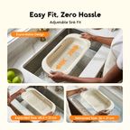 FlexDrain Adjustable Thickened  Strainer Basket