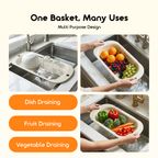 FlexDrain Adjustable Thickened  Strainer Basket