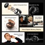 OpenSnap N2 Quick Charging Adaptive Volume Open-Ear True Wireless Earbuds