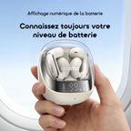 OpenSnap N2 سماعات أذن لاسلكية مفتوحة الأذن بتقنية الشحن السريع والتحكم التكيفي في مستوى الصوت