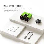 OpenSnap N2 سماعات أذن لاسلكية مفتوحة الأذن بتقنية الشحن السريع والتحكم التكيفي في مستوى الصوت