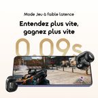 OpenSnap N2 سماعات أذن لاسلكية مفتوحة الأذن بتقنية الشحن السريع والتحكم التكيفي في مستوى الصوت