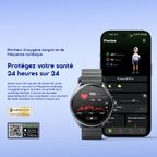 Watch Nova 2R Lite Montre Connectée Amoled 1,43" Avec Autonomie En Veille De 30 Jours