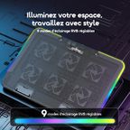 ChillDock Refroidisseur pour ordinateur portable à deux ports USB