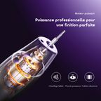 Tipsy Set de manucure avec 6 embouts de forage, 2 vitesses et rotation bidirectionnelle