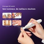 Tipsy Set de manucure avec 6 embouts de forage, 2 vitesses et rotation bidirectionnelle