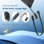 10000mAh Power Bank PowerFlow L1 efficace et fin