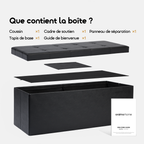 Cozy Plus Grand Coffre Pouf Pliable pour Rangement