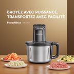 PowerMince Hachoir à viande PowerMince Moteur puissant 700W Grande capacité 4L