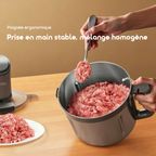 PowerMince Hachoir à viande PowerMince Moteur puissant 700W Grande capacité 4L