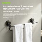 HookBar Porte-Serviettes À Ventouses Polyvalent Et Résistant