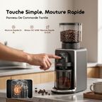 BeanGrind Pro Broyeur À Meules Coniques Avec Contrôle Intelligent Précis