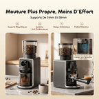 BeanGrind Pro Broyeur À Meules Coniques Avec Contrôle Intelligent Précis