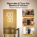 FastBrew Bouilloire Électrique Intelligente Rapide 1,7L En Acier Inoxydable 316