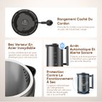 FastBrew Bouilloire Électrique Intelligente Rapide 1,7L En Acier Inoxydable 316
