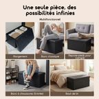 Cozy Pro Pouf De Rangement Pliable 110 L