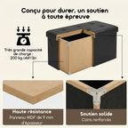 Cozy Pro Pouf De Rangement Pliable 110 L