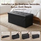 Cozy Pro Pouf De Rangement Pliable 110 L