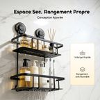 DuoNest Panier De Rangement Double Niveau Sans Clou