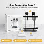 DuoNest Panier De Rangement Double Niveau Sans Clou
