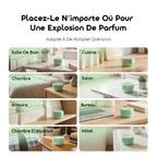 FreshMate 2 Pièces 90g Parfum Solide Naturel Longue Durée