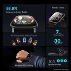 Watch 5 2.01" HD Panda Glass 1ATM Smart Watch