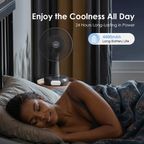 SolarFan 4400mAh Solar Powered Fan