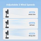 SolarFan 4400mAh Solar Powered Fan