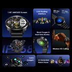Watch 5R Pro 1.43" AMOLED 2.5D Floating Interface IP68 Smart Watch