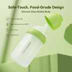 PureBottle 240 240ml Anti-Colic Silicone Glass Baby Bottle