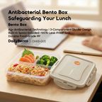 DailyBento Antibacterial 3-Compartment Bento Box