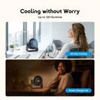 AirDock Strong Airflow Portable Desktop Fan