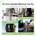 DualHandy 740 Leakproof Portable 740ml Insulated Water Bottle