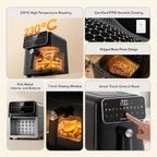 NutriFry S1 6L 1500W 230°C High-Temp Air Fryer