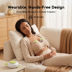 DuoPump Flex Smart Wearable Electric Breast Pump with Micro-Vibration Technology
