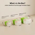 SealPure Silver Ion Protection PP Food Storage Container Set (3pcs)