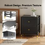 NoirStand Table de chevet spacieuse et polyvalente