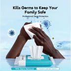 GermShield Lingettes stérilisantes végétales sans alcool