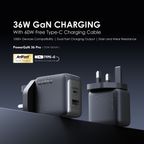 PowerGaN 36 Pro 36W Wall Charger Kit