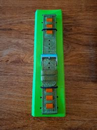 Hybrid Green Leather-Fabric Watch Strap - Elegance with a Modern Twist